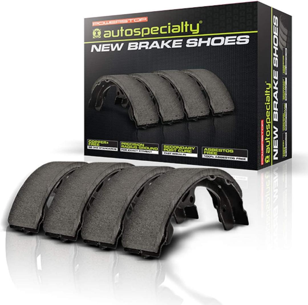 Power Stop B855 Rear Autospecialty Brake Shoes For 2005 2006 2007 2008 Chevy Silverado 1500 Sierra 1500 - 6 Lug [Application Specific]