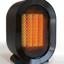 Indoor Electric Portable Space Heater, 1200W Personal Desk Heater, Fast Quiet Heating Ceramic for Large Room,Bedroom and Office Use (White)