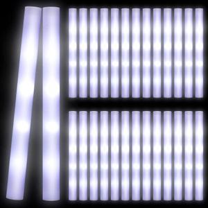 Yinder 150 Pcs LED Glow Sticks, 18.9 Inches Light up Batons with 3 Modes Flashing Light up Stick for Adult Concert Stage Wedding Raves Carnival Halloween Birthday Party (White)