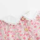Curipeer Toddler Girl Dress Summer Floral Dresses for Girls Short Sleeve Playwear Sundress (Pink)