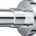 Ausemku Shower Curtain Rod 26 to 76 Inch - 1 Inch Diameter Never Rust Non-Slip Spring Tension Curtain Rod No Drilling Stainless Steel Telescoping Rod, Silver