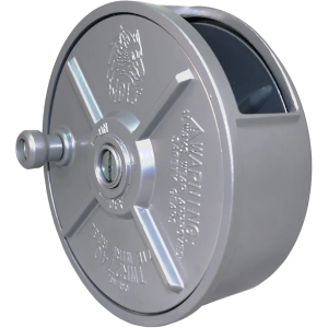 WOLF 6.25’’ Aluminum Tie Wire Reel Coil Holder Wheel, Lightweight, Ambidextrous, Built-in Belt Loops & Knob