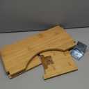 Squatty Potty Oslo Folding Bamboo Toilet Stool  7 Inches, Collapsible Bathroom Stool for Kids and Adults  Brown, Portable and Space-Saving