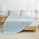 Cozy Bliss Cooling Comforter King XL Size, Cooling Blankets for Hot Sleepers and Night Sweats, Blue Summer Comforter for King XL Bed, Breathable Soft Lightweight Silk Smooth