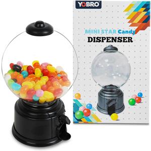 YOBRO Mini Candy Dispenser,Cute Candy Machine for Desktop, Funny Creativity for Candy Gift Box for friends for Chocolate Snack Box, Black