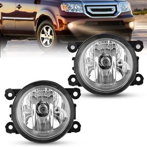 Nilight Fog Light Assembly Compatible with 2005 2006 2007 2008 2009 2010 2011 2012 2013 2014 Ford Mustang Focus Explorer Ranger Nissan Frontier Lincoln Navigator Honda Accord Pilot