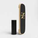 Wooden Balance Board Trainer for Adults Core Strength & Stability Trainer for Surf, Skateboard & Snowboard Training Non-Slip Balance Board for Home Gym Fitness