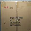 Asymmetrical Wall Mirror for Decor 27"*35", Modern Black Framed Wall Mirror for Living Room Bathroom Bedroom Entryway ELE-STOU-0063HEI (35"L x 27"W, Mat Black)