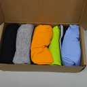 Night Time Underwear for Boys Leakproof Boxer Briefs 5 Pack(Medium, Black/Gray/Orange/Azure/Green)