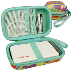 JCHPINE Hard Carrying Case for Polaroid Hi-Print 9046 Bluetooth Connected 2x3 Pocket Photo Printer, Travel Case Storage for Hi-Print and 2x3 Paper Cartridge (Multicolor)