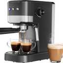 Keenstone Espresso Machine 15 Bar, Compact Espresso Coffee Maker with Auto Milk Frother, 40oz Removable Water Tank for Lattes & Cappuccino
