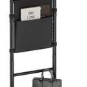 Homeiju Mobile Standing Desk Podium, Height Adjustable Rolling Lectern with 360 Wheels & Storage Bag