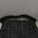 Quilted Puffer Tote Bag for Women - Large Crossbody Bag, Lightweight Nylon Puffy Carryall Hobo Puff Shoulder Bag (Black)