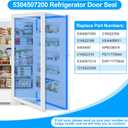 UPGRADED 5304507200 Refrigerator Door Gasket Compatible with Frigidaire Freezer Door Gasket 5304408631 5304507214 216522309 216522310 216522359 Door Gasket Seal For Kenmore Refrigerator Door Gasket