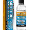 Odorless Mineral Spirits 100ml, Premium Odorless Paint Thinner for Oil Painting, Odor-Free Solvent for Artists, Thinning Oil Colors and Cleaning Brushes, Professionals Oil Painting Supplies