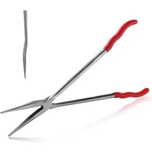 SPEEDWOX 16-Inch 20 Degree Extra Long Needle Nose Pliers Curved Nose Pliers Angle Long Needle Nose Pliers Long Nose Pliers Long Reach Pliers Long Reach Tool Long Pliers Angled Needle Nose Pliers
