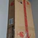 SONGMICS Lockable Jewelry Cabinet Armoire with Mirror, Wall-Mounted Space Saving Jewelry Storage Organizer, Christmas Gift, Rustic Brown UJJC051K01