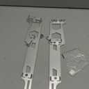 Linear Spark Plug Wire Looms Holders Brackets 4 Wire Compatible with Chevy Small Block SBC Engine (silver
