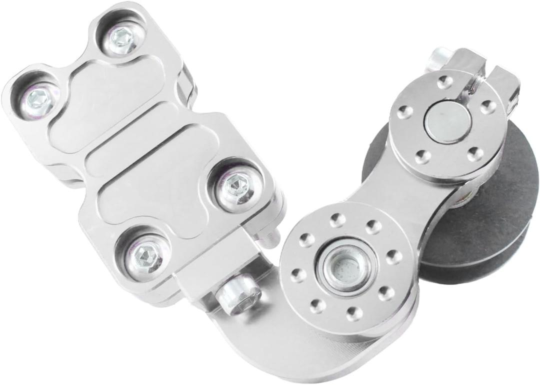 Motorcycle Modified Chain Adjuster Tensioner Wheel Chain Automatic Regulator CNC Aluminum Regulator Motorcycle Accessories For Motorbike Motocross Chopper ATV Dirt Bike (Silver)