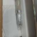 TV Trays for Eating on Couch, Adjustable Height Swivel TV Tray with Saddle Faux Leather Top, Heavy Duty Snack Table for Sofa Bed Recliner, C Shaped Side Table for Laptop Dinner Small Spaces (Light Grey)