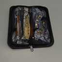 Professional Black Gold Hair Scissors 6.89" Teeth Japanese Stainless Steel Multifunctional Salon Thinning Scissors Straight Shears Tools for Men Women Home Salon Barber