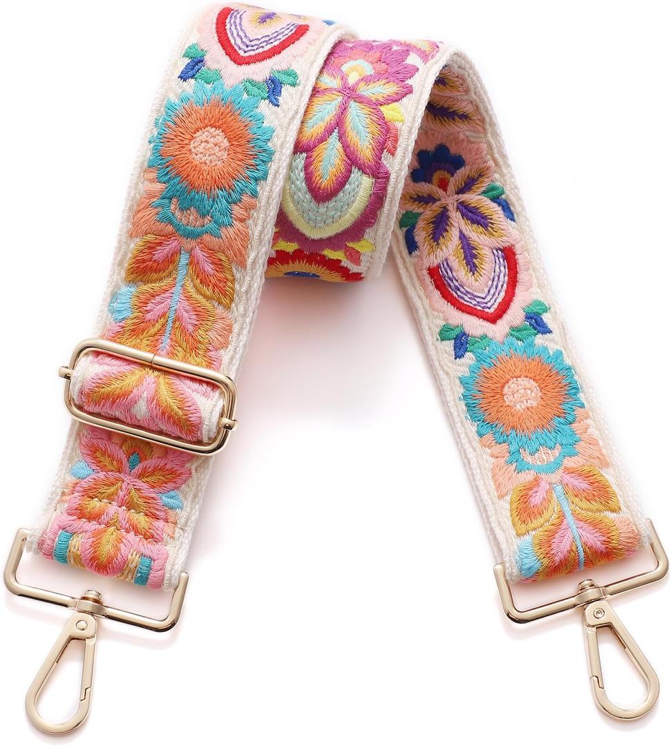 S-Jacorry Purse Strap Replacement Crossbody Wide Shoulder Strap Adjustable Canvas Straps Handbag Strap Replacement Belts