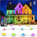 Permanent Outdoor Lights,190FT RGB Eave Light,IP67 Waterproof Lighting for House,Smart LED with App/Remote Control for Outdoor Decor,Garden Decor,Party,Holiday (200FT)