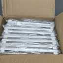 iSPECLE 4 Pack Freezer Organizer Bins - Fit 10 to 20 Cu.Ft Deep Freezer, Expandable Wire Storage Chest Freezer Baskets for Frozen Food, Stackable with Handles, White