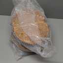 Wicker Picnic Basket with Handle, 15" Large Picnic Basket with Lid & Removable Liner, Vintage Hand Woven Basket with Blanket for Picnics, Camping, Thanksgiving, and Birthday (3-person, Grey-white Stripes)