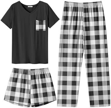 Ekouaer Women's 2 Piece Pajama Set Short Sleeve Sleepwear and Shorts Pants Pjs with Pockets XL Ekouaer Women's 2 Piece Pajama Set Short Sleeve Sleepwear and Shorts Pants Pjs with Pockets XL