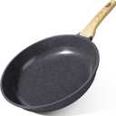 GiPP Ceramic Nonstick Frying Pan - 10 Inch Healthy Non-Toxic Non Stick Skillet Omelette Pans, Induction Compatible Chef Pan, PFAS & PFOA-Free, Dishwasher Safe, Stay Cool Handles Visit the Store (Gray)