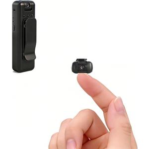 Mini Body Camera with Audio and Video Recording, Small Tiny Wearable Personal Portable Thumb POV Action Recorder DV Camcorder Night Version grabar chest Security Guard Work Records Travel (1pcs 1920p)