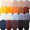Timgle 20 Skeins Soft Milk Cotton Yarn Assorted Colors Sport Weight Yarn for Crochet Knitting Cotton Blanket Yarn for DIY Crafts, Each 50g/145 Yard, 20 Colors(5 Ply,Earth Tone)