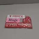 Valentine's Day Table Signs Decorations, Wooden Blocks Heart Shape Love Sign Decor, Red Pink Romantic Sweet Home Centerpiece Freestanding Tiered Tray Decor 4 Layered (Valentine Style)