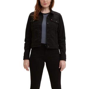 Levi's Women's Original Trucker Jacket (X-Large, Black and Black)