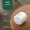 White Noise Sound Machine - Portable Sound for Sleep, Travel Sound Machine for Baby Adults, 16 Nature Sound, Timer, White Noise Machine for Sleeping Office Privacy Home Gift