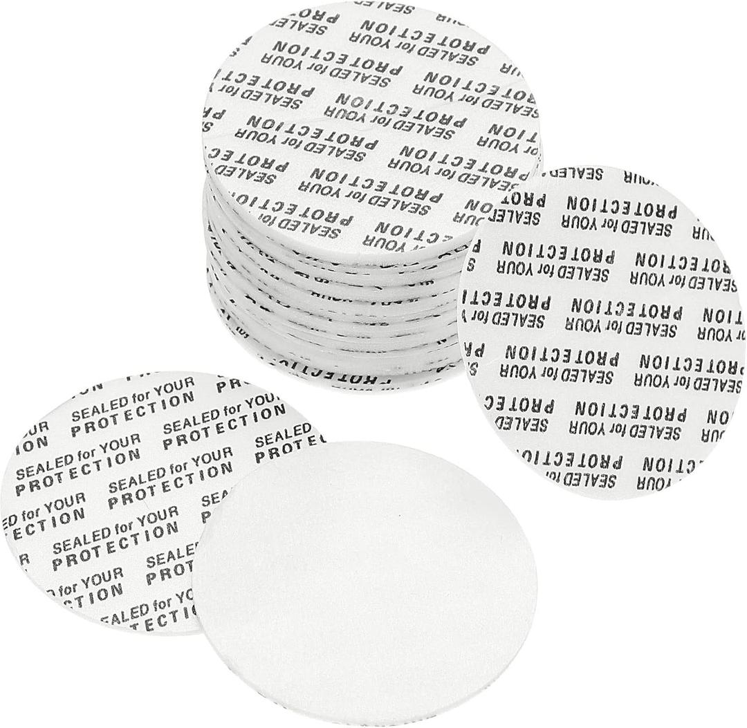 PATIKIL 39mm/1.54" Foam Lid Liner, 150 Pack PS Foam Resistant Tamper Pressure Sensitive Seal for Bottle Cap Liners Seals