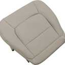 4PCS Driver and Passenger Side Bottom & Top Lean Back Replacement Microfiber Leather Seat Covers Ivory Tan Compatible with Lexus LX470 1998 1999 2000 2001 2002 2003 2004 2005 2006 2007