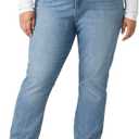 Levi Strauss Signature Gold Women's Totally Shaping Straight Jeans Mid Rise Stretch Denim Curvy, Cinque Azure, 10