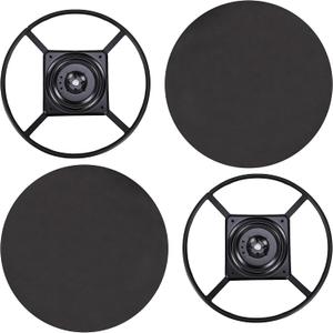 24 inch Swivel Base for Recliner Chair with 27.5 inch Pad, Couch Chair Replacement Parts 360 Degree Ball Bearing Rotating Ring Plate Kit Set of 2