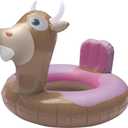 NPW Drinking Buddies Bull Pool Float Ring Inflatable Pool Float Rodeo Western Cowgirl Summer Adult Pool Toy FA-Bull-Lous Pool Floats for Adults, Last Rodeo Bachelorette Pool Decorations