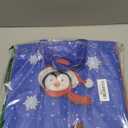 Clysee 12 Pcs Christmas Gift Bags with Handles 12.6 x 9.8 x 6.7 Inch Large Non-Woven Tote Bags Christmas Reusable Treat Bags for Gifts Wrapping Shopping Xmas Holiday Party Favors