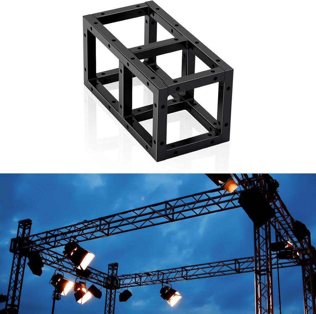 Tandefio 16 Length Square 8 x 8 Black Trussing Box Truss Section Bolt Lighting Stage Truss