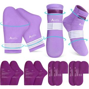 Atsuwell Foot Hand Ice Pack for Chemotherapy, Chemo Cold Gloves and Socks for Neuropathy, Cold Therapy Socks and Cold Gloves Comfort Items for Soothing Discomfort, Chemo Care Package Gift, L/XL