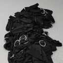 100PCS Spandex Stretch Chair Sashes Bows Elastic Chair Cover Bands Ties with Buckle Slider for Wedding Party Reception Events Universal Ceremony Banquet Decorations, (Black)