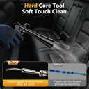 Dry Car Detailing Cleaning Gun – Blast Away Dust & Debris in Seconds & Aluminum Alloy Body with 2 Nozzles for Car Detailing, Home & Garage Use, Works with Any Air Compressor&Father's Day