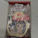 Snowman Ornaments for Christmas,Gouraml Wooden Christmas LED Ornaments,Table Decorations Tree Snowman Hanging Ornaments Crafts Gifts for Xmas Party