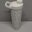 Simple Modern Stainless Steel Shaker Bottle with Ball 24oz | Metal Insulated Cup for Protein Mixes, Shakes and Pre Workout | Rally Collection | Cream Leopard