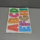 6 x 4 Inch Large Letter Stickers,117 Pieces Self Adhesive Cute Alphabet Sticker for Mailbox, Door, Truck and Outdoor, Waterproof Vinyl Symbol Stickers for DIY12 Sheets Gold