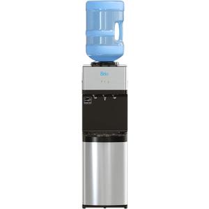 Brio Limited Edition Top Loading Water Cooler Dispenser - Hot & Cold Water, Child Safety Lock, Holds 3 or 5 Gallon Bottles - UL/Energy Star Approved (Stainless Steel)